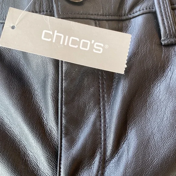 NWT Chicos Faux Leather Jean - Picture 10 of 13